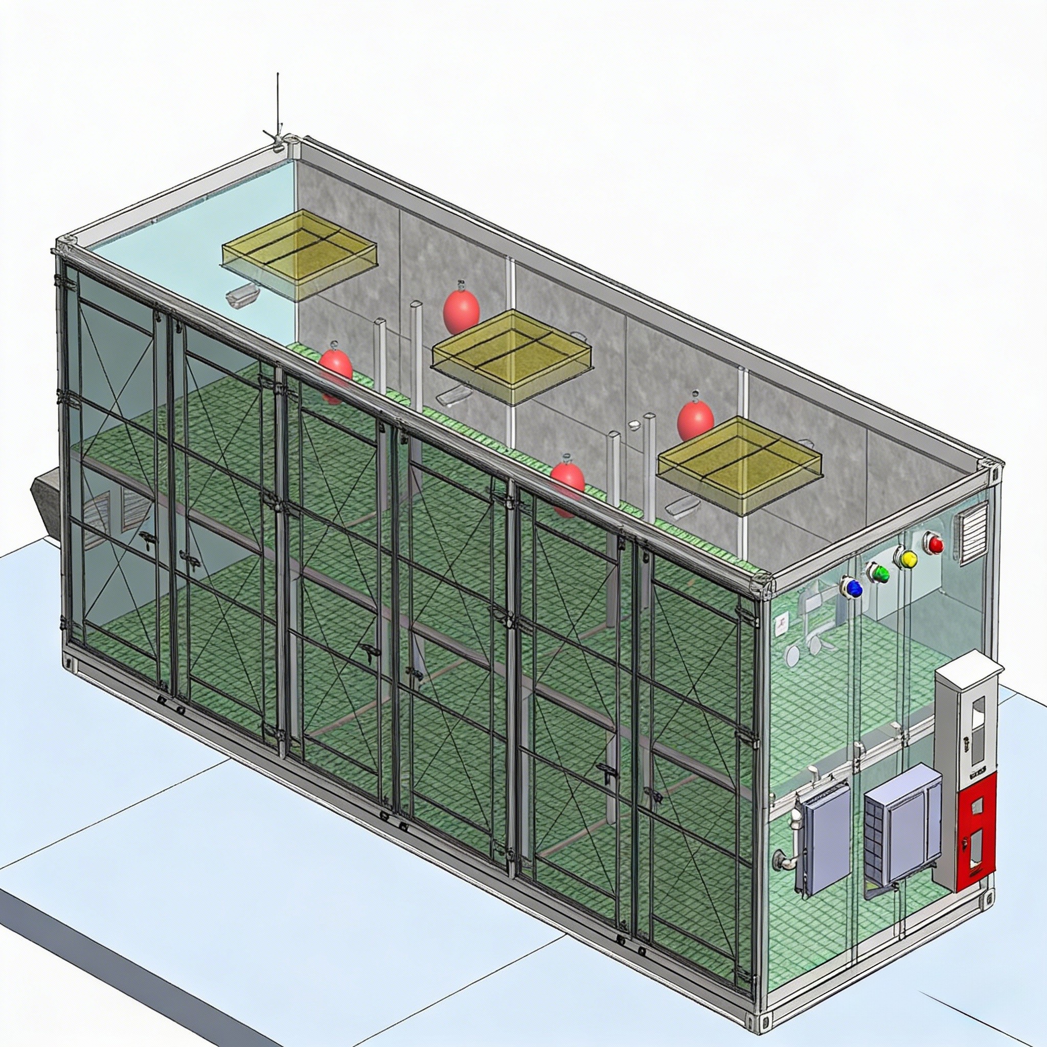 9米层架式危废品暂存柜