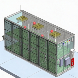 9米层架式危废品暂存柜